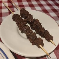 Brochetas de seitán at Al Sanpietrino Trattoria in Lisbon