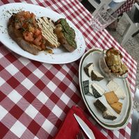 Bruschetta and Cheese starter   at Al Sanpietrino Trattoria in Lisbon