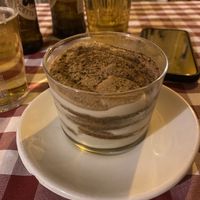 Tiramisu dessert   at Al Sanpietrino Trattoria in Lisbon