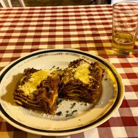 La Lasagna  at Al Sanpietrino Trattoria in Lisbon