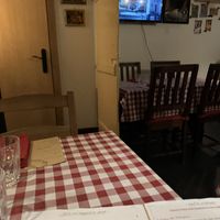 Tv  at Al Sanpietrino Trattoria in Lisbon