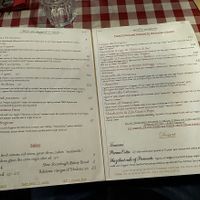 Menu at Al Sanpietrino Trattoria in Lisbon
