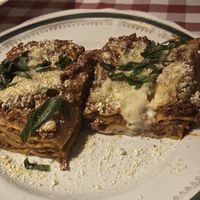 Lasagna  at Al Sanpietrino Trattoria in Lisbon