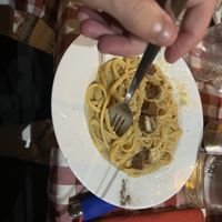 Carbonara  at Al Sanpietrino Trattoria in Lisbon