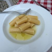 Half size plain pasta with olive oil Sal and pepper  at Al Sanpietrino Trattoria in Lisbon