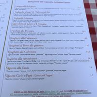 Menu   at Al Sanpietrino Trattoria in Lisbon