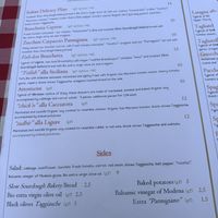 Menu additional pizza menu not shown   at Al Sanpietrino Trattoria in Lisbon