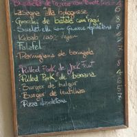 menu at Al Sanpietrino Trattoria in Lisbon