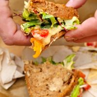 Yummy Hummus Sandwitch at VANtastic in Funchal