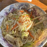 Bun cold noodles with tofu. So bland. No herbs. Just iceberg lettuce and carrots.  at Phoedin in Dunedin