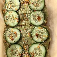 Avocado Cucumber Hemp Toast at Sips n Blends in Locust Grove