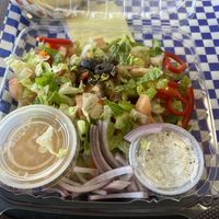 Greek salad  at Pita Shack in Pflugerville