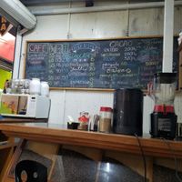 Menu for coffee drinks (yes soy milk, and I don't think it even cost extra) and buying whole cacao. at Chocafe in Morelia