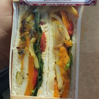 New vegan sandwich at Gaffney's Bakery in Heathcote