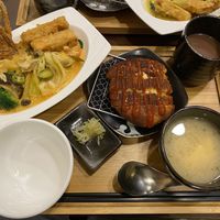 Fried “pork chop” with cheese set at Duō Bǎo Shū Shí 多寶蔬食南洋異國料理 in Taichung