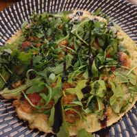 Chickpea omelette at Three Hands Cafe in Brunswick