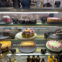 Simply delicious vegan cakes!! at KIRAS in Kaunas