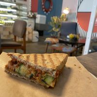 Jackfruit Toastie....mmmmmm!!! at KIRAS in Kaunas