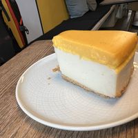 Lemon cake with mango  at KIRAS in Kaunas