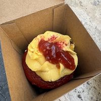 Strawberry muffinns  at Chök in Madrid