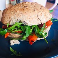 The med Gf bread at Roasted in Strathaven