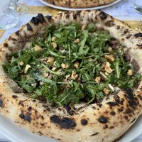 Truffle pizza with rocket, mushrooms and walnuts  at Gradi Pizza Napoletana in Tenerife