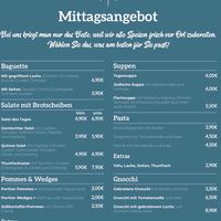 Lunch menu  at Campus Café in Leipzig