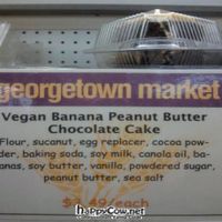I have a very, very hard time walking by the baked goods section.  Always a yummy vegan temptation! at Georgetown Market in Indianapolis