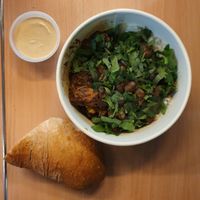 Takeout vegan shawarma casserole at Spoonery - Västergatan in Malmo