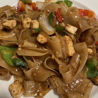 Pad kee Mao with tofu  at Thai Kitchen in Ames