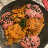 Carottes façon saumon et blinis   at Urban Greener in Paris