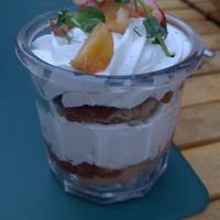 Cherry cake at Urban Greener in Paris