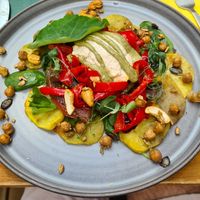 Vegan mozzarella at Urban Greener in Paris