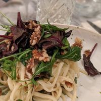 Linguine pesto d'oseille at Urban Greener in Paris