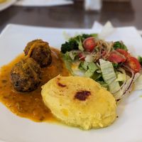 Vegan main dish at Restaurante Vegetariano Inti Raymi in Ibarra