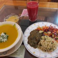 Delicioso menú at Restaurante Vegetariano Inti Raymi in Ibarra