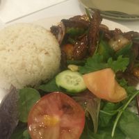 Fabulous Mongolian  spicy and yummy!  at Loving Hut in Orange