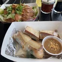 Summer Rolls and Golden Salad  at Loving Hut in Orange