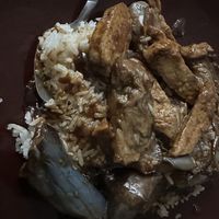 Eggplant tofu  at Loving Hut in Orange