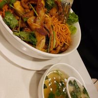 Grilled noodles at Loving Hut in Orange