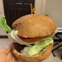 BBQ Burger (which came with a side of fries) at Loving Hut in Orange