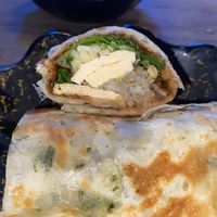 Jajang tofu pancake roll  at Dumpling the Noodle in Seattle