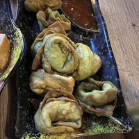 Crispy vegan wonton  at Dumpling the Noodle in Seattle