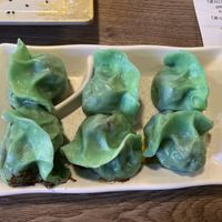 Bok Choy mushroom dumpling  at Dumpling the Noodle in Seattle