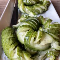 Cucumber salad  at Dumpling the Noodle in Seattle