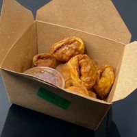 crispy vegan wontons (takeout) at Dumpling the Noodle in Seattle