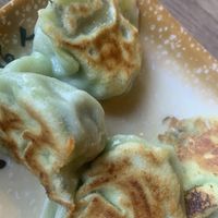 Mushroom Bok Choy dumplings    at Dumpling the Noodle in Seattle