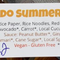 Label  at Kohala Grown Market in Hawi