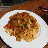 Ratatouille spaghetti at YoYo Vegetarian Food - Seaside in Phan Thiet