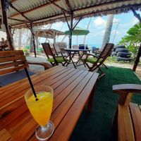 Passion fruit juice and sea view at YoYo Vegetarian Food - Seaside in Phan Thiet